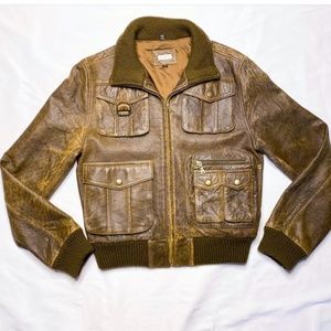 GENUINE Leather Jacket from Aqua, Size M